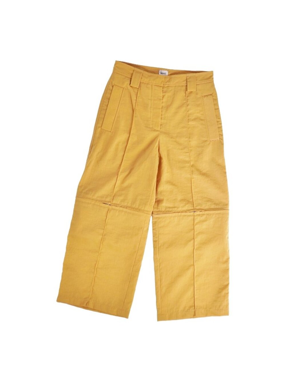 Hermes 2-Way Long Pants Wide Nylon Beige 34